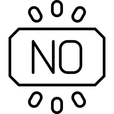 simge yok, vektör illüstrasyonu