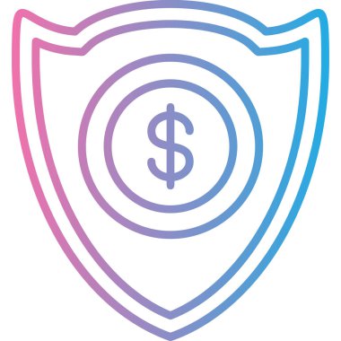 Beyaz arkaplanda izole edilmiş trend düz biçimli vektör dolar simgesi