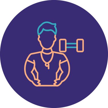 Tıbbi maskeli bir adamın vektör çizimi