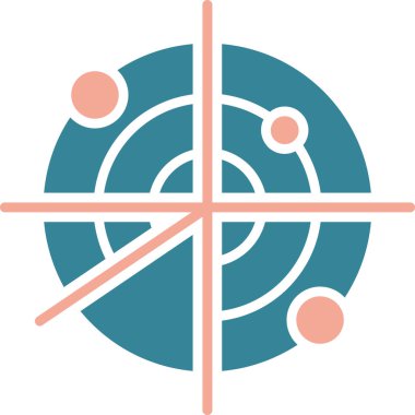 hedef simge vektör illüstrasyonu