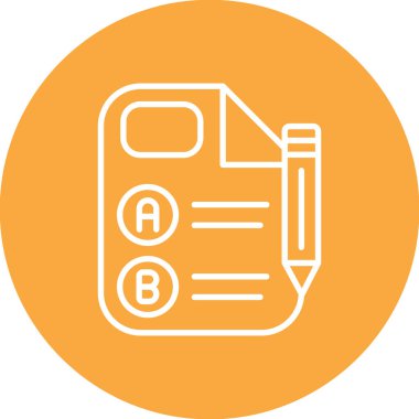 Soyut arkaplanda kontrol listesi simgesi izole edildi