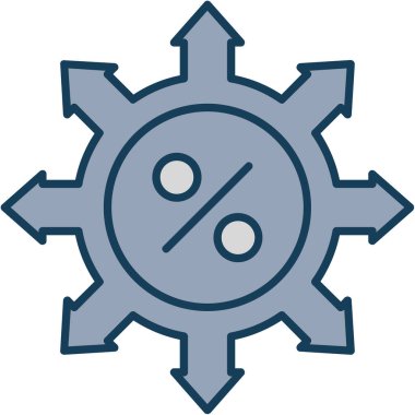 pusula simgesi, vektör illüstrasyonu