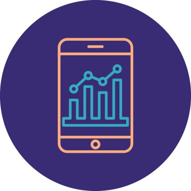 Vektör illüstrasyonu, akıllı telefon simgesi