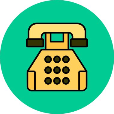 - Telefon. Web simgesi basit illüstrasyon