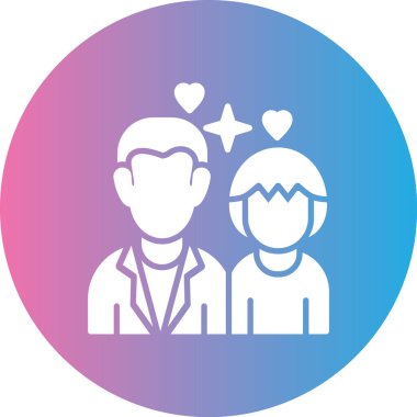 çift simge vektör illüstrasyonu