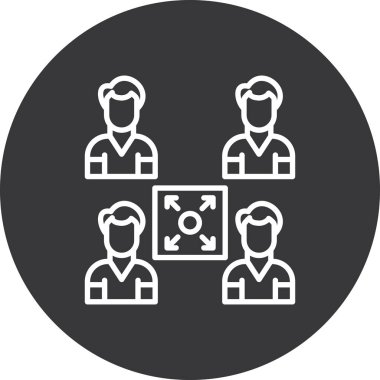 İnsan simgesinin vektör illüstrasyonu