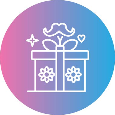 Hediye. Web simgesi basit tasarım