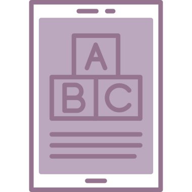 Akıllı telefon. Web simgesi basit illüstrasyon