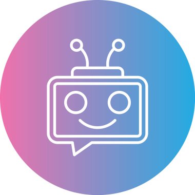 Robot simgesinin vektör illüstrasyonu