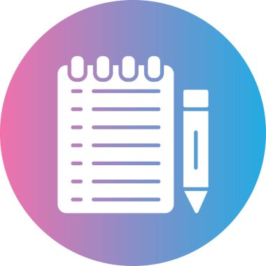 Kalem. Web simgesi basit illüstrasyon