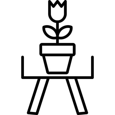 Bitki. Web simgesi basit tasarım