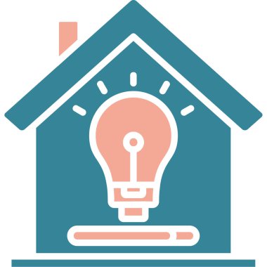 Ampul. Web simgesi basit illüstrasyon