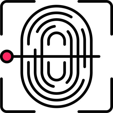 parmak izi tarama simgesi