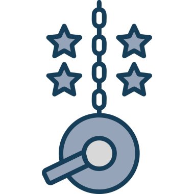 Yılbaşı ağacı simgesinin vektör illüstrasyonu