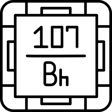 Kimyasal simgenin vektör illüstrasyonu