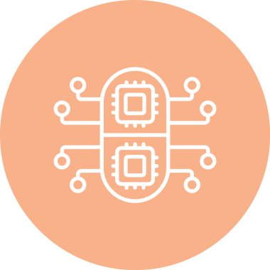 Modern simgenin vektör illüstrasyonu