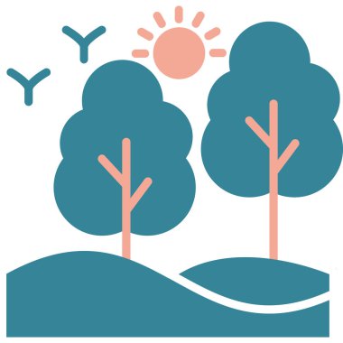 Bir ağacın vektör illüstrasyonu