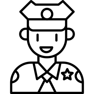 Polis simgesi, anahat stili