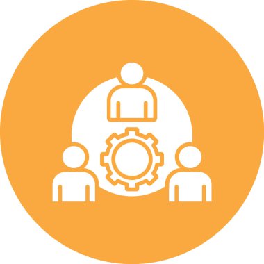 Ekip çalışması simge vektör çizim