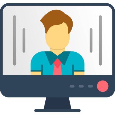 Öğretmen Simgesi, Basit Renk Vektörü İllüstrasyonu