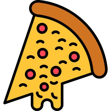 Pizza dilimi simgesi, taslak biçimi