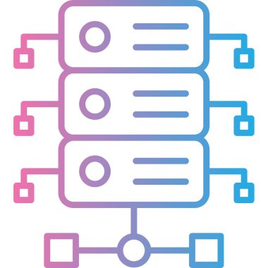 şebeke. Web simgesi basit illüstrasyon