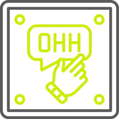 Modern bir simgenin vektör illüstrasyonu