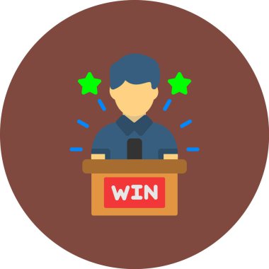 oyun ve oyun için iş düz simgesi