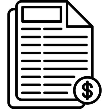 Belge. Web simgesi basit illüstrasyon