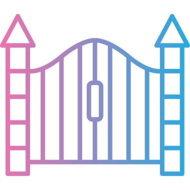 Köprü. Web simgesi basit illüstrasyon