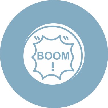 patlama simge vektör çizim.