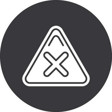 uyarı simgesi vektör illüstrasyonu