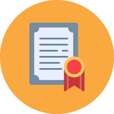 Belge. Web simgesi basit illüstrasyon