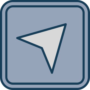 ok yönlü imleç simgesi - taslak biçimi