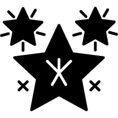 Bir yıldız simgesinin vektör illüstrasyonu