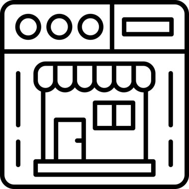 Dükkan. Basit resimleme