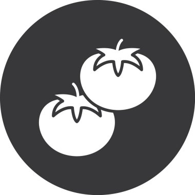 Kiraz. Web simgesi basit illüstrasyon