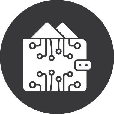 Bir bilgisayar simgesinin vektör illüstrasyonu