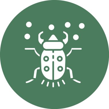 Böcek. Web simgesi basit illüstrasyon