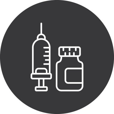 İlaç simgesinin vektör illüstrasyonu