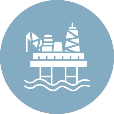 Petrol rafinerisi bitki vektör simgesi