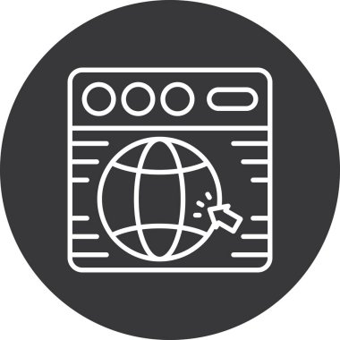 seo modern simgesinin vektör illüstrasyonu