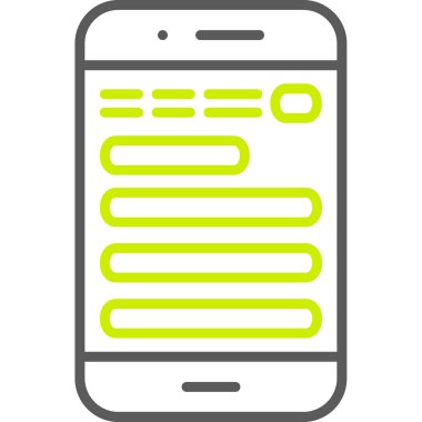 akıllı telefon simgesi vektör illüstrasyonu