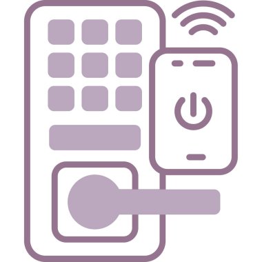 Cep telefonu. Web simgesi basit tasarım