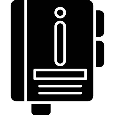 Kitap. Web simgesi basit illüstrasyon