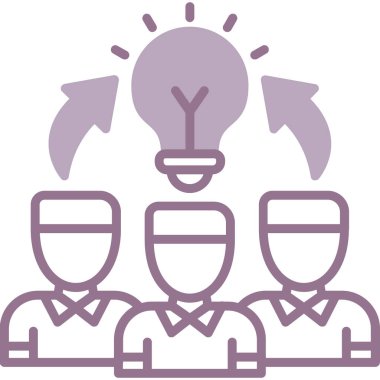 yaratıcı fikir simgesi illüstrasyonu