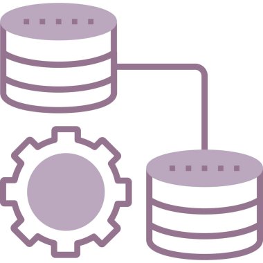 veritabanı sunucu vektör çizgisi simgesi, düzenlenebilir vuruş, veri depolama doğrusal simgesi