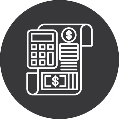 Hesap makinesi simgesi. vektör illüstrasyonu