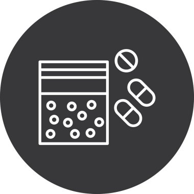 ilaç web simgesi, vektör tasarımı