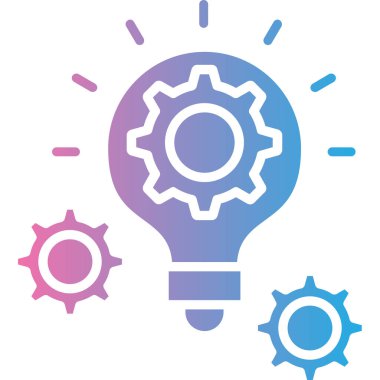 Ampul. Web simgesi basit illüstrasyon